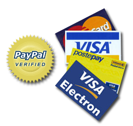 Pagamenti accettati: PayPal, PostePay, Bonifico